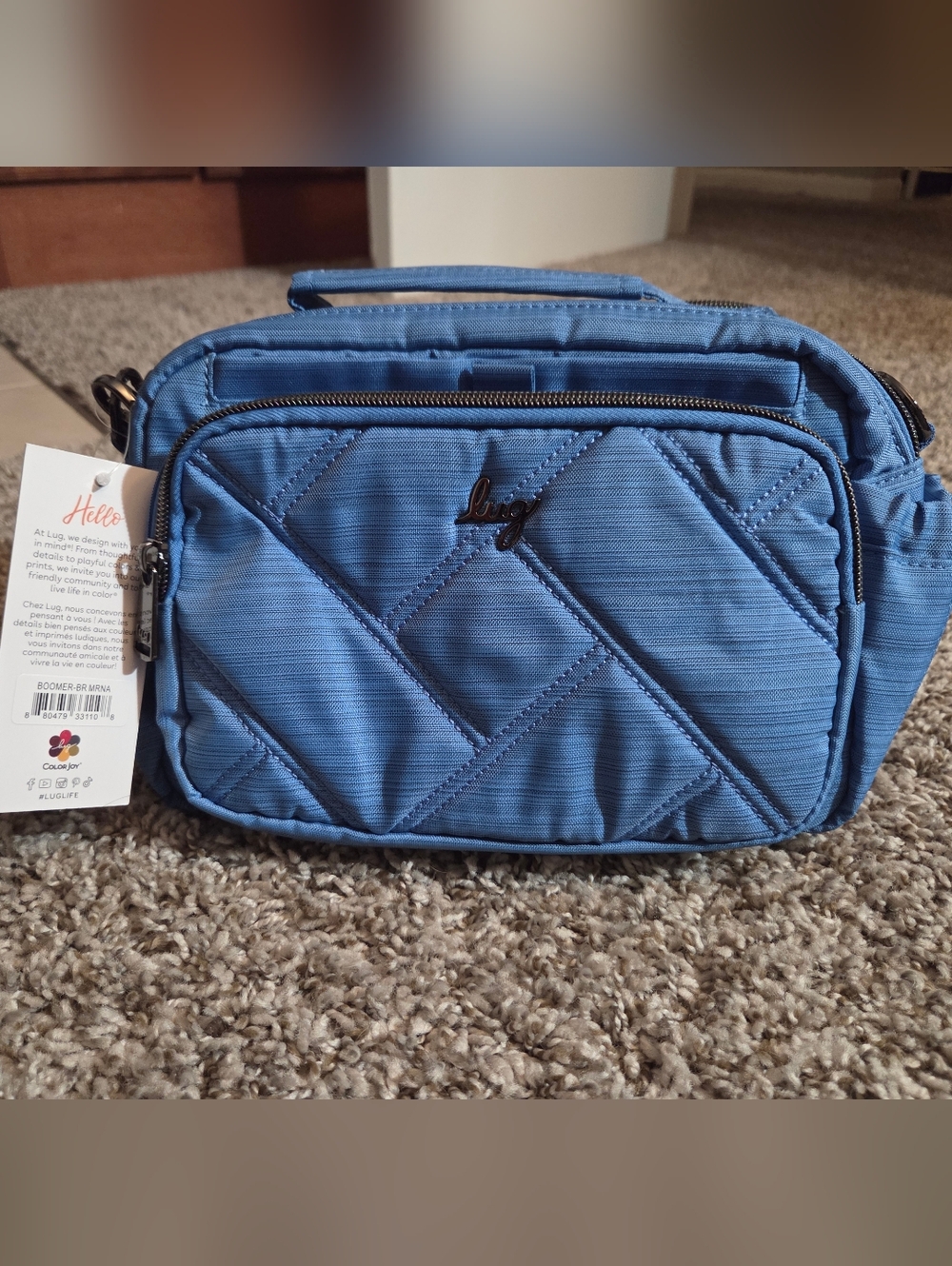 lug Quilted Crossbody Boomer Bag